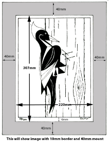 Frame mount and bleed